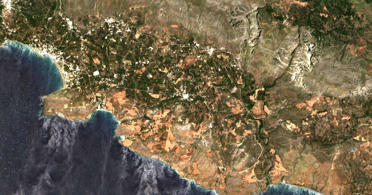 Mapa por satélite de Lefkógeia