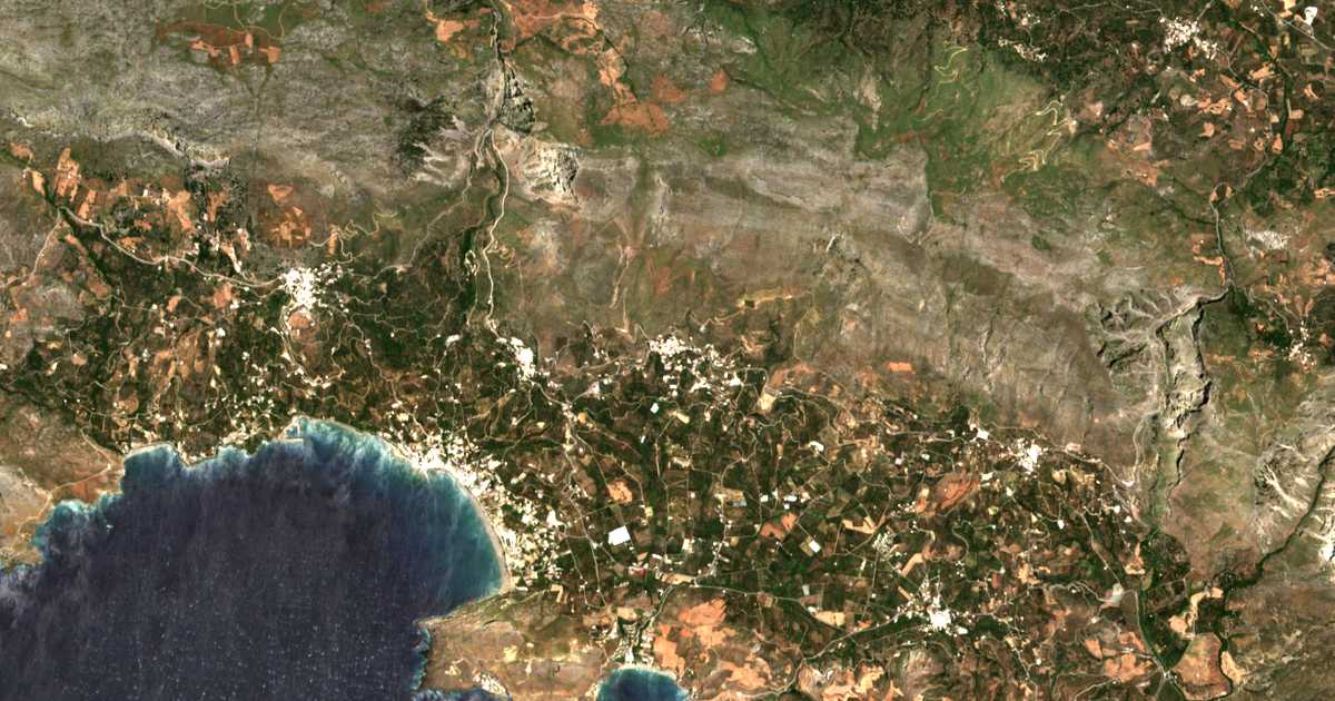 Mapa por satélite de Marioú