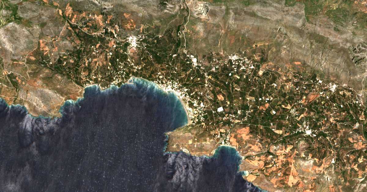 Mapa por satélite de Myrthianós Plakiás