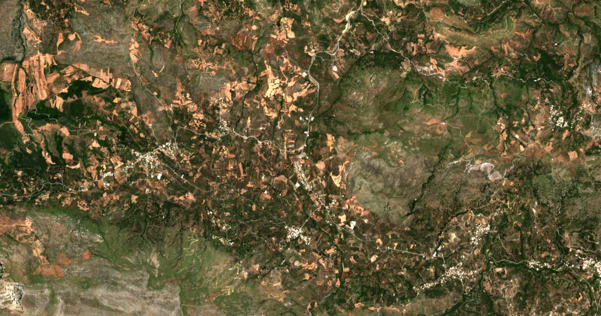 Mapa por satélite de Palé