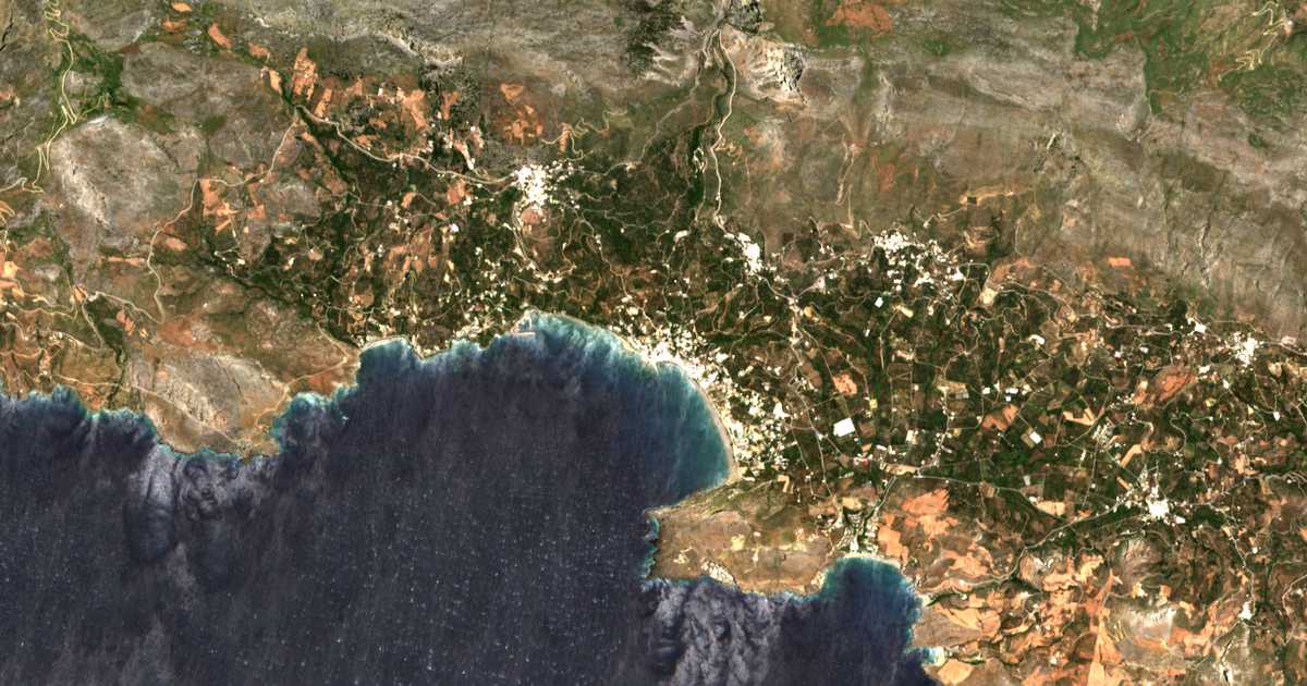 Mapa por satélite de Plakiás