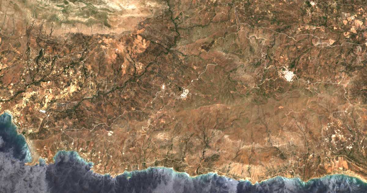 Mapa por satélite de Saktoúria