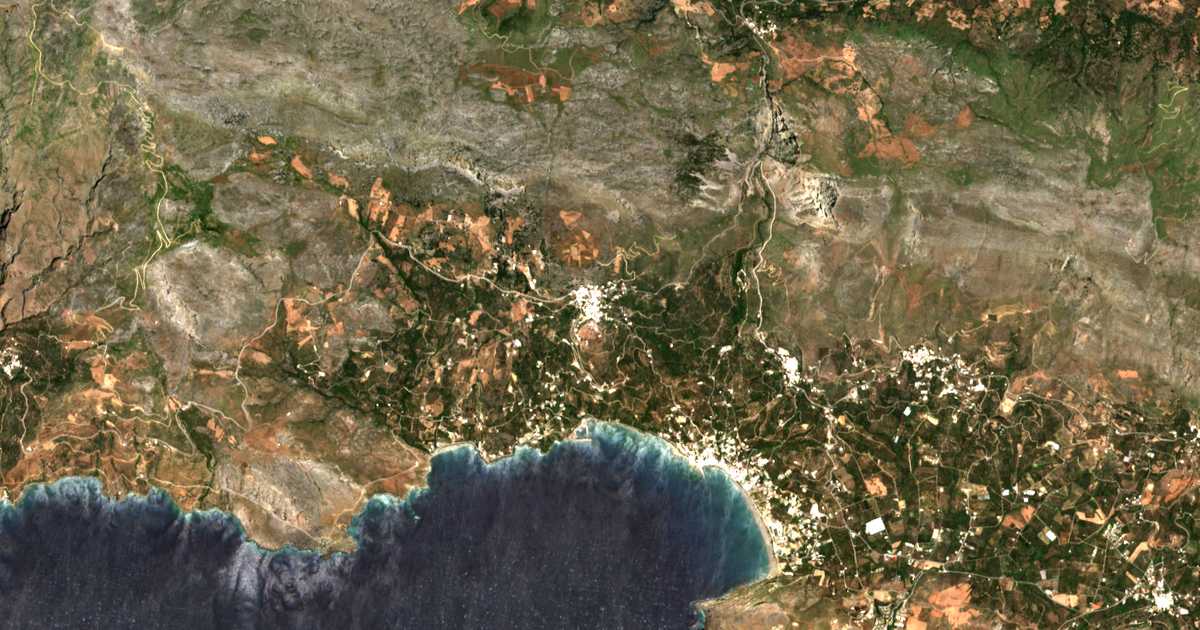 Mapa por satélite de Sellía