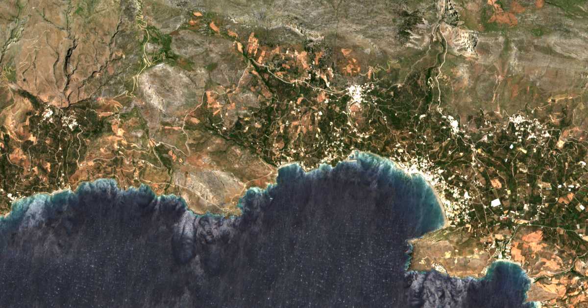 Mapa por satélite de Soúda