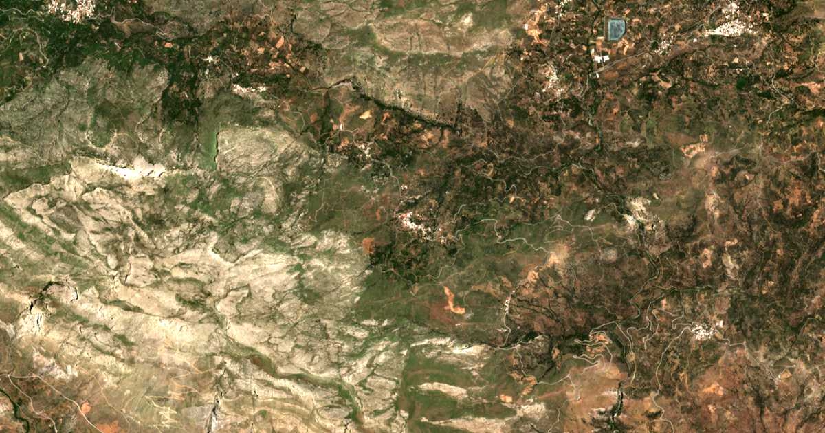 Mapa por satélite de Áno Méros