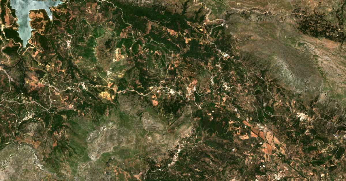 Mapa por satélite de Apóstoloi