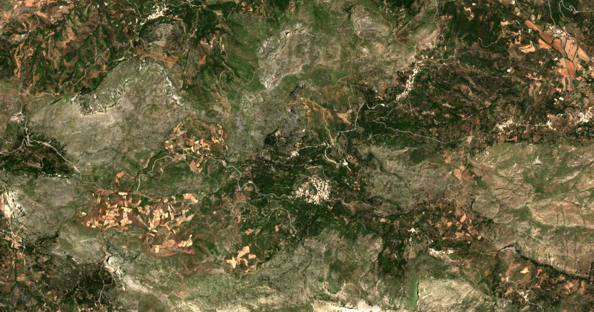 Mapa por satélite de Mesonísia