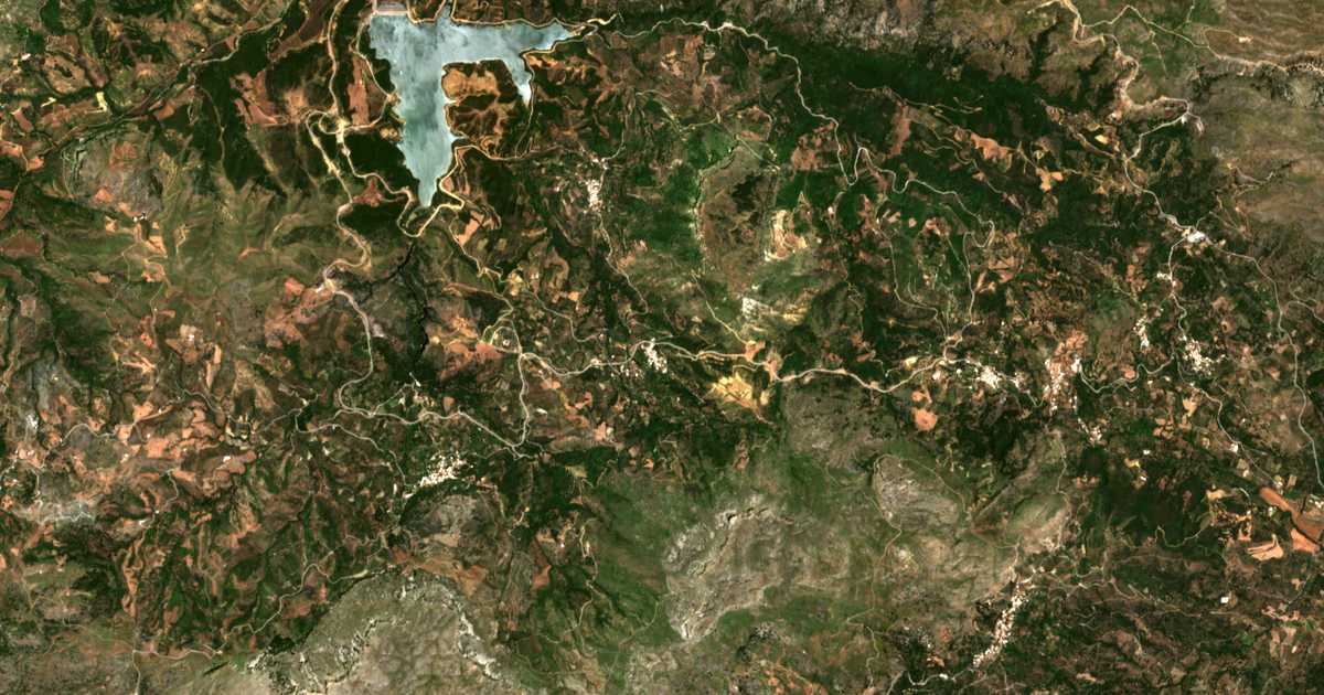 Mapa por satélite de Pantánassa