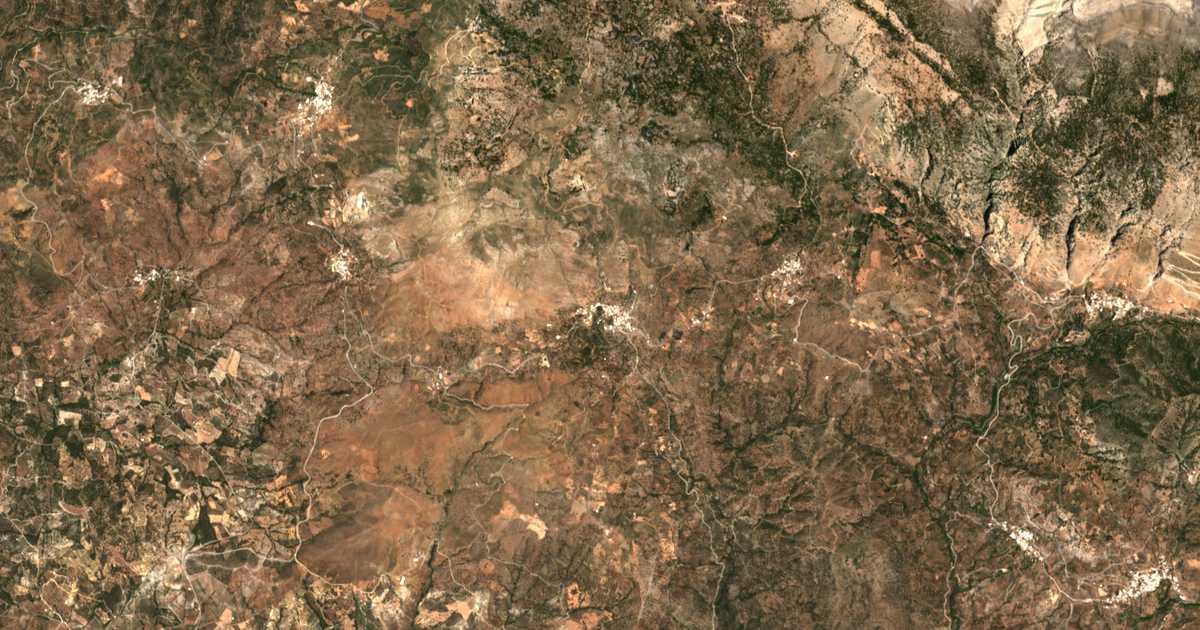 Mapa por satélite de Plátanos