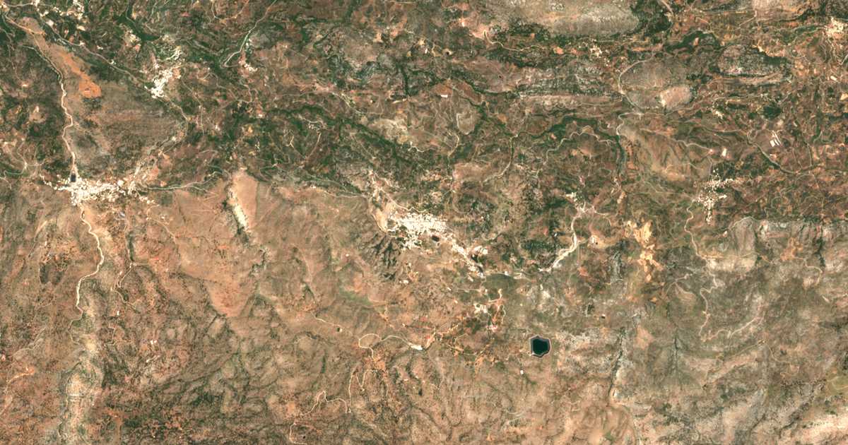 Mapa por satélite de Anogeia