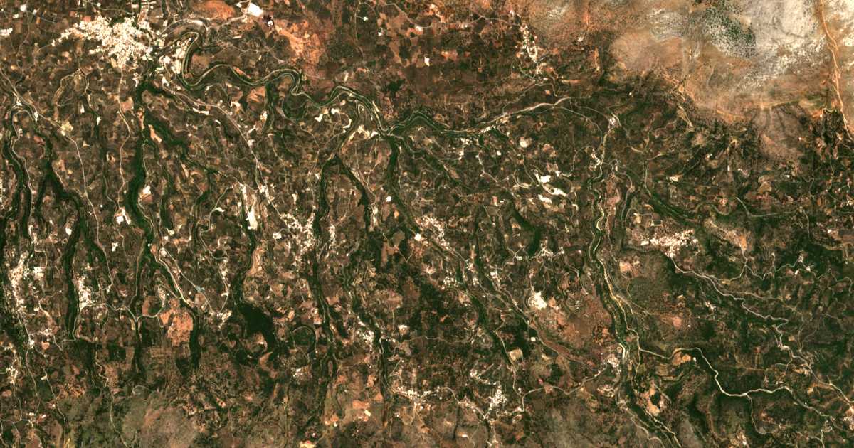 Mapa por satélite de Damavólos