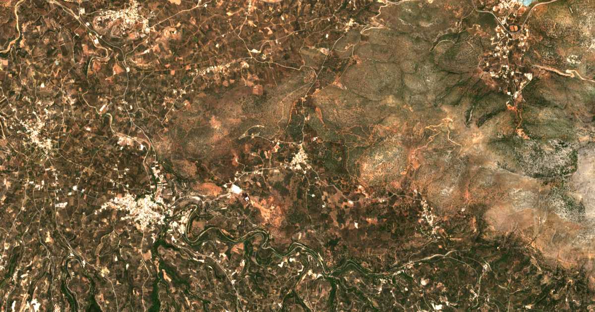 Mapa por satélite de Melidónion
