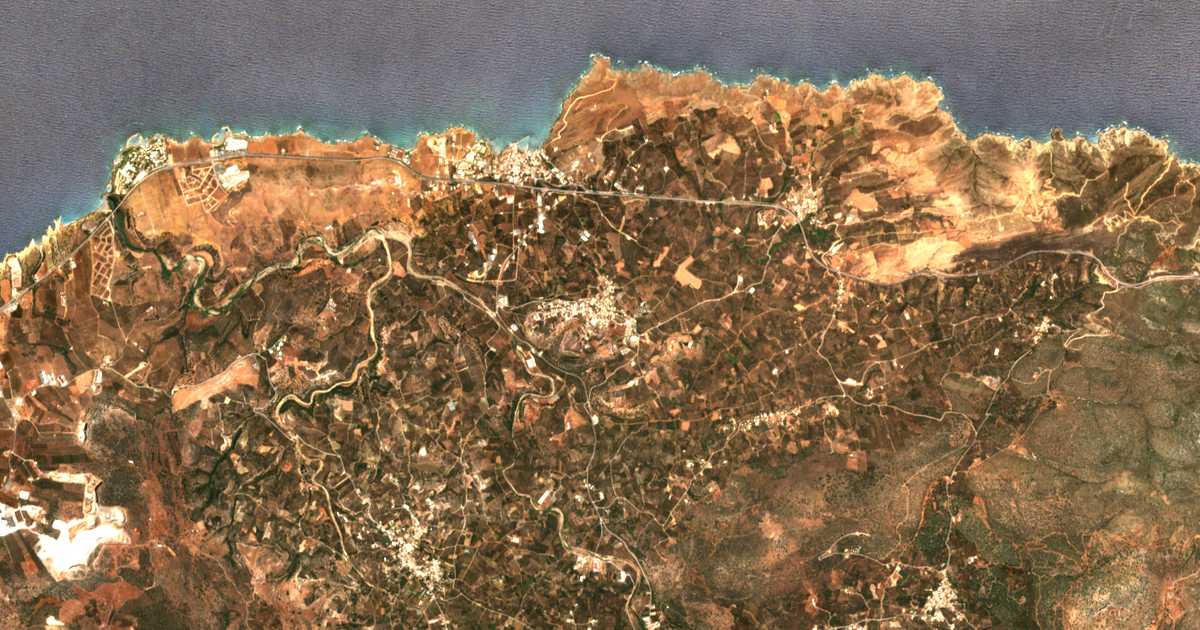 Mapa por satélite de Roumelí