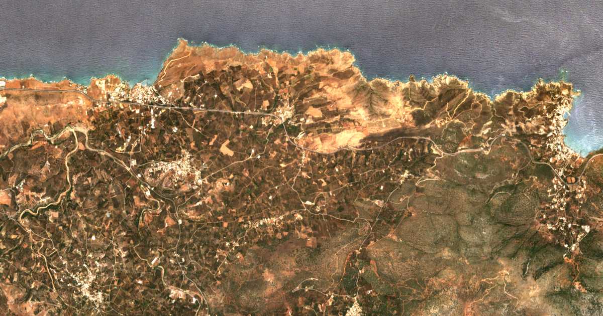 Mapa por satélite de Siripidianá