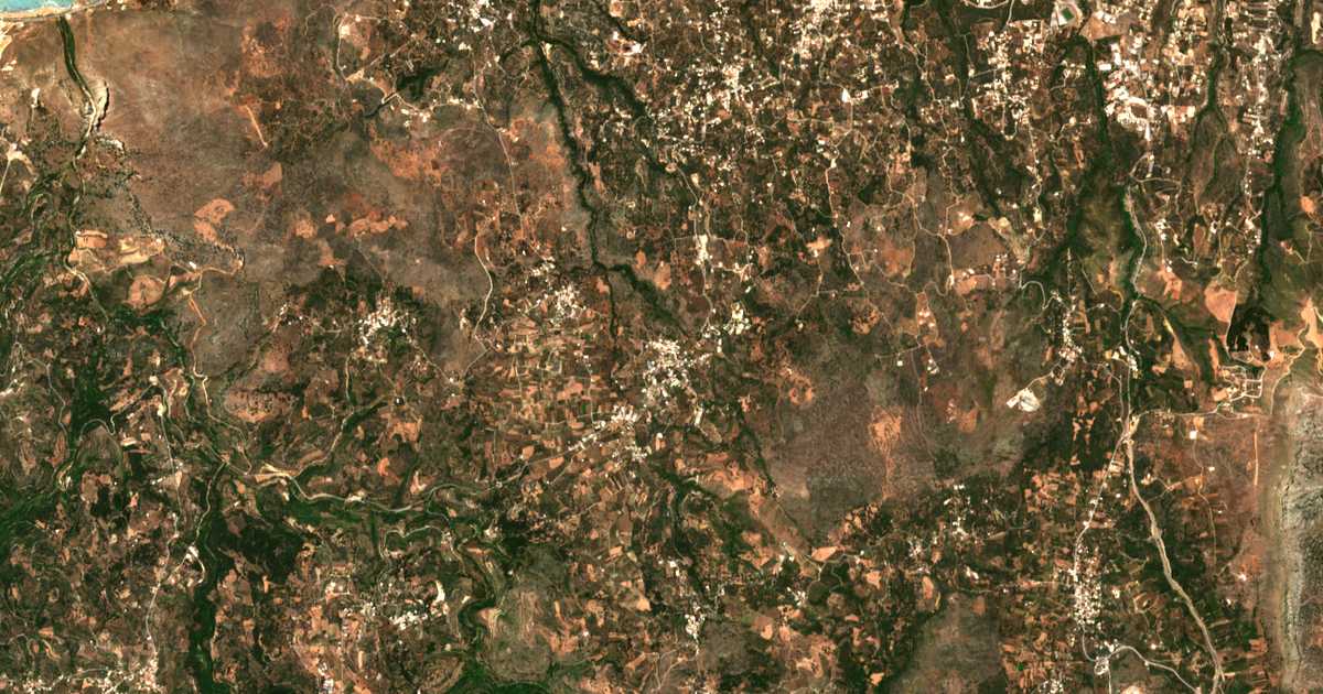 Mapa por satélite de Goniá