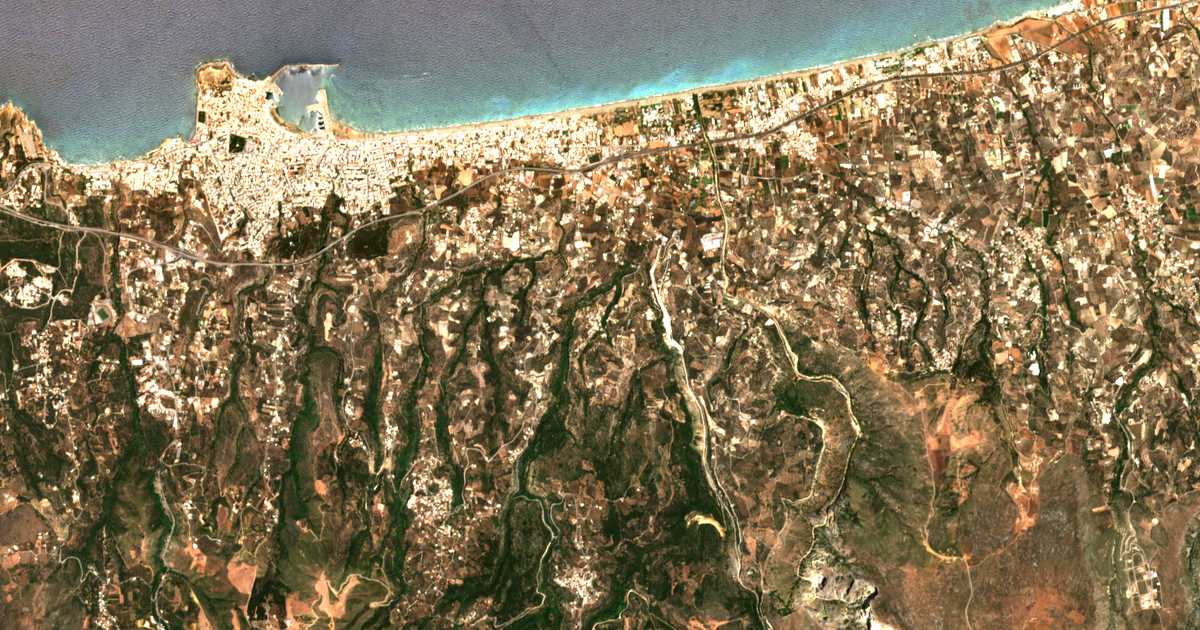Mapa por satélite de Xirón Choríon