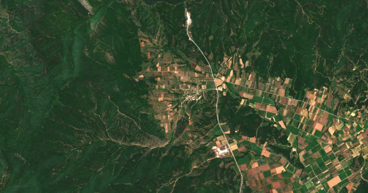 Mapa por satélite de Exochí