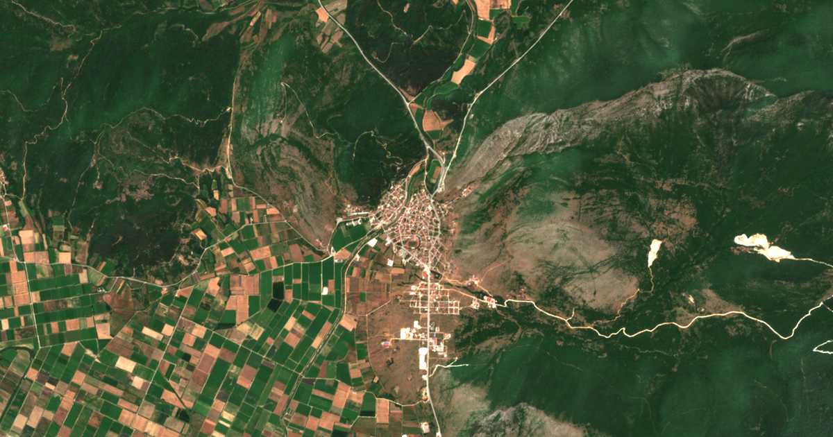 Mapa por satélite de Káto Nevrokópion