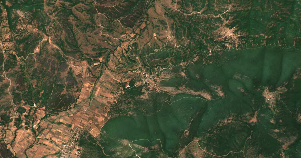 Mapa por satélite de Pteléa