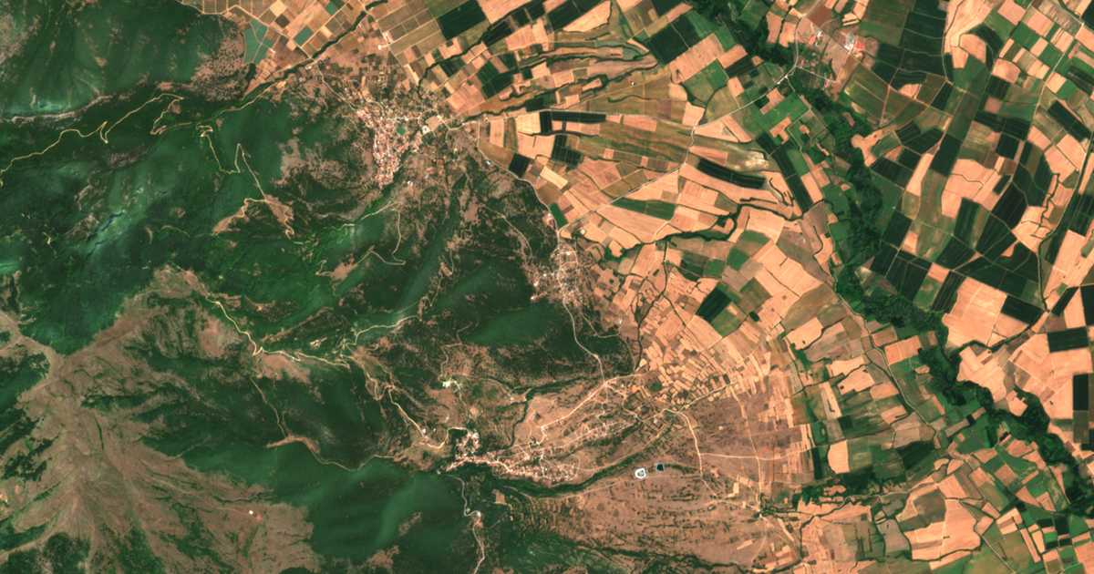 Mapa por satélite de Anthochórion