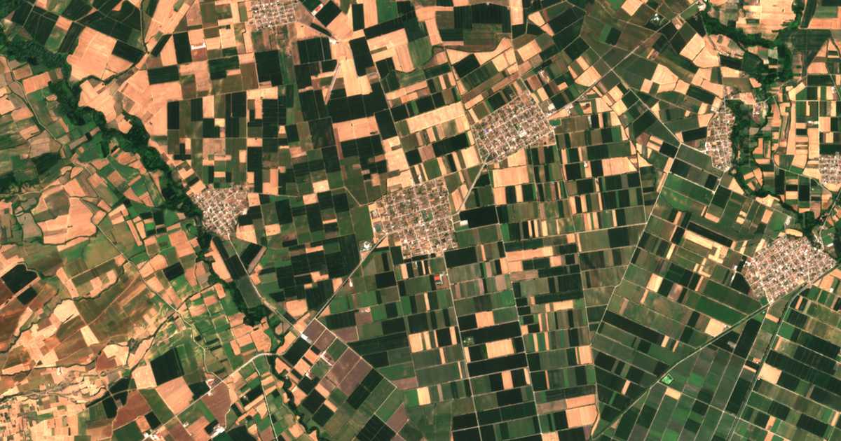 Mapa por satélite de Sitagroí