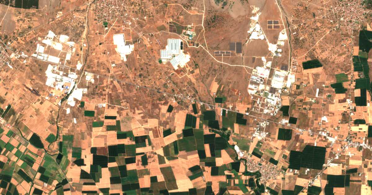 Mapa por satélite de Stavrós
