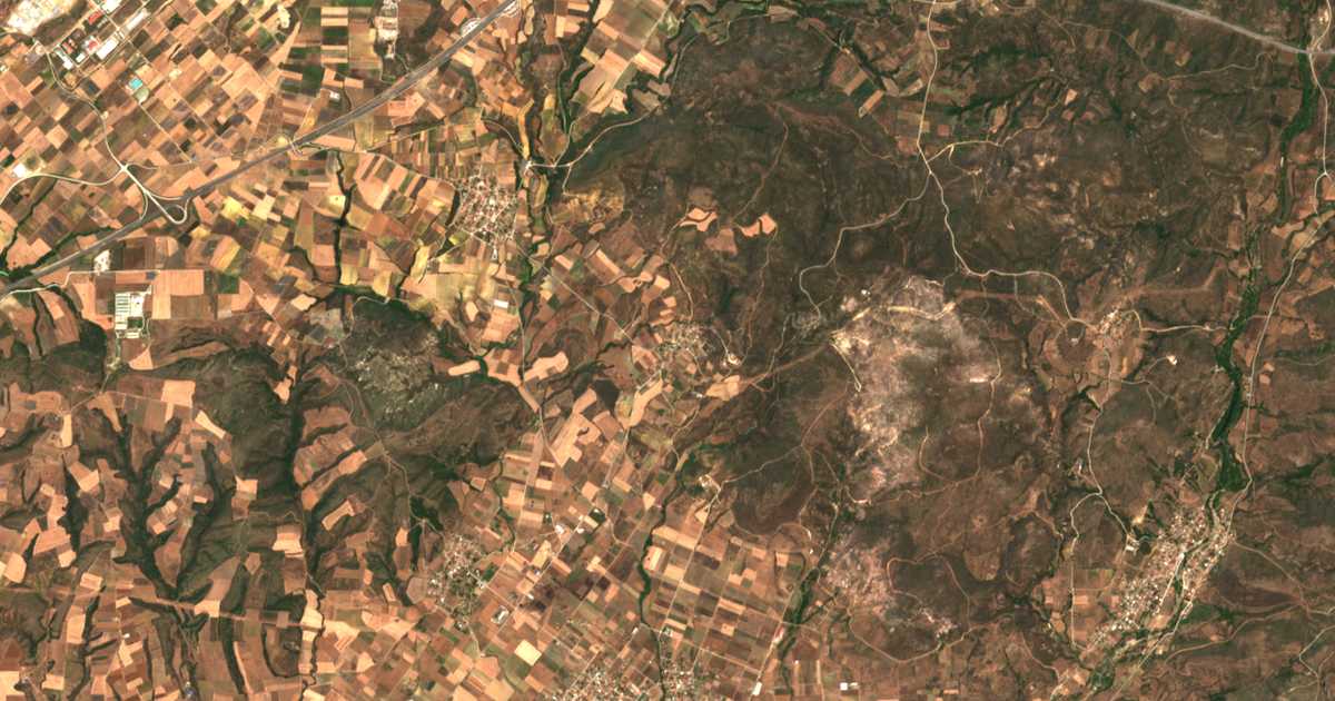 Mapa por satélite de Aetochórion