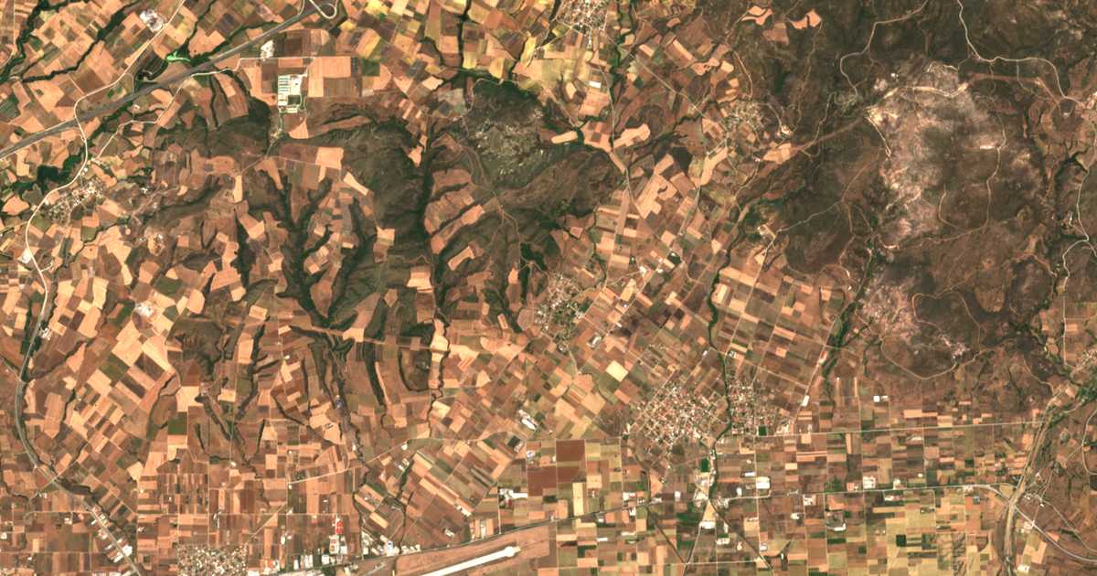 Mapa por satélite de Agnántia
