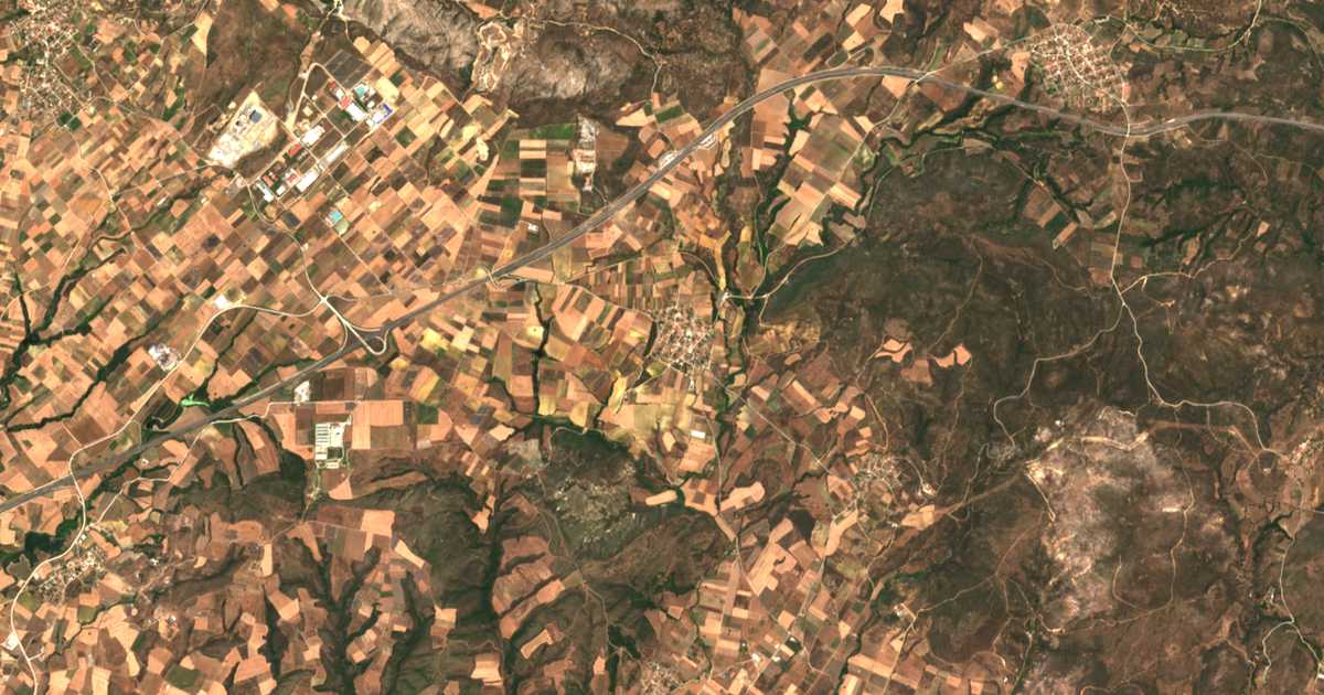 Mapa por satélite de Dorikón