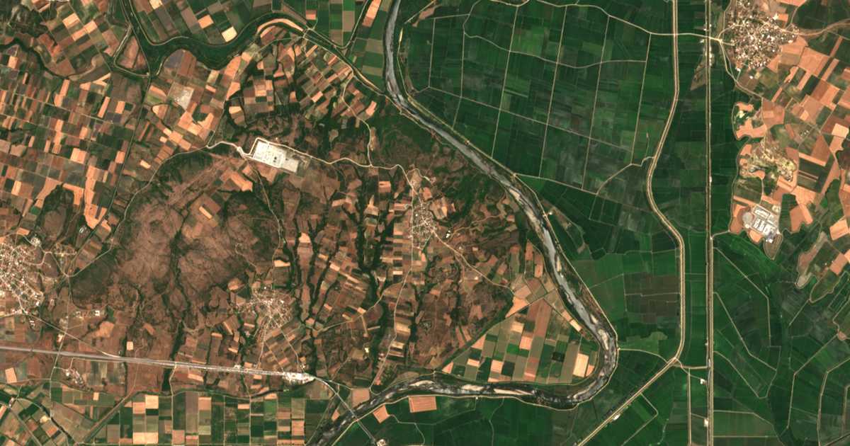 Mapa por satélite de Gemistí