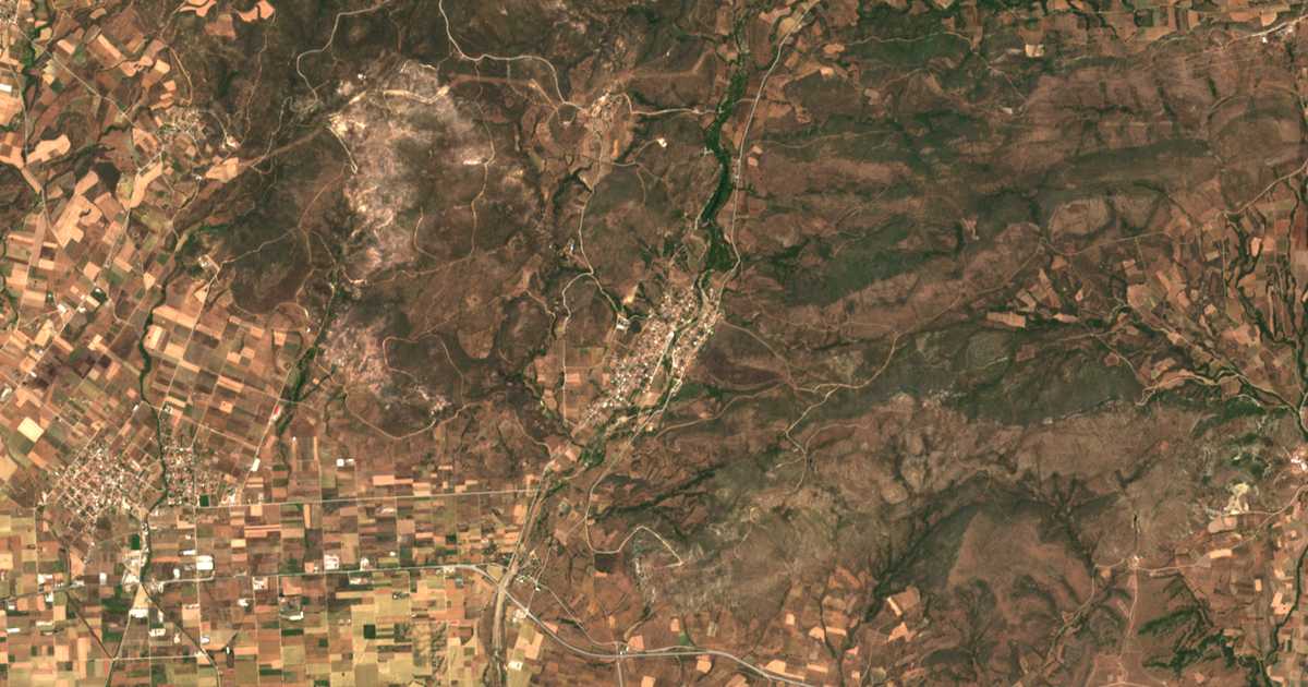 Mapa por satélite de Loutrós