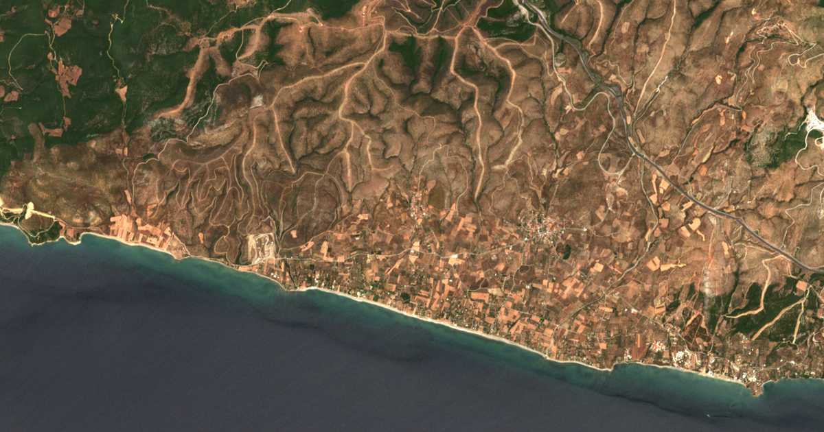 Mapa por satélite de Mesimvría