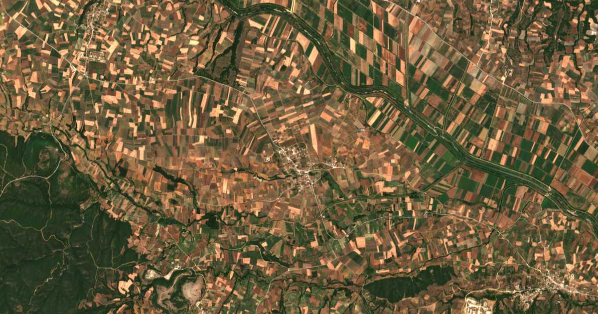 Mapa por satélite de Kyaní