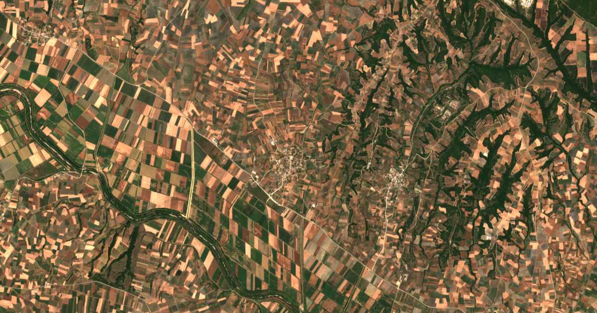 Mapa por satélite de Máni
