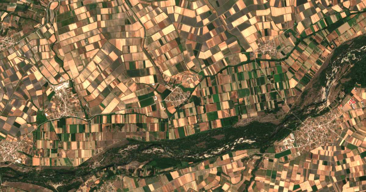 Mapa por satélite de Árzos