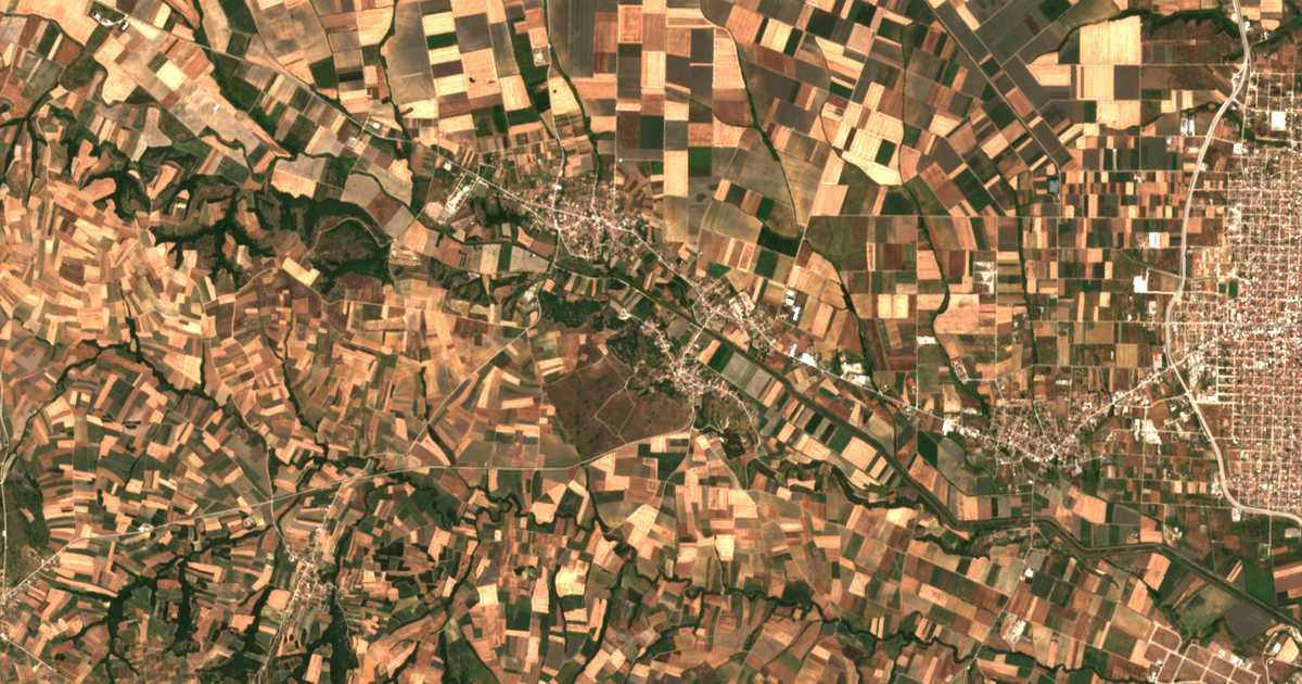 Mapa por satélite de Leptí