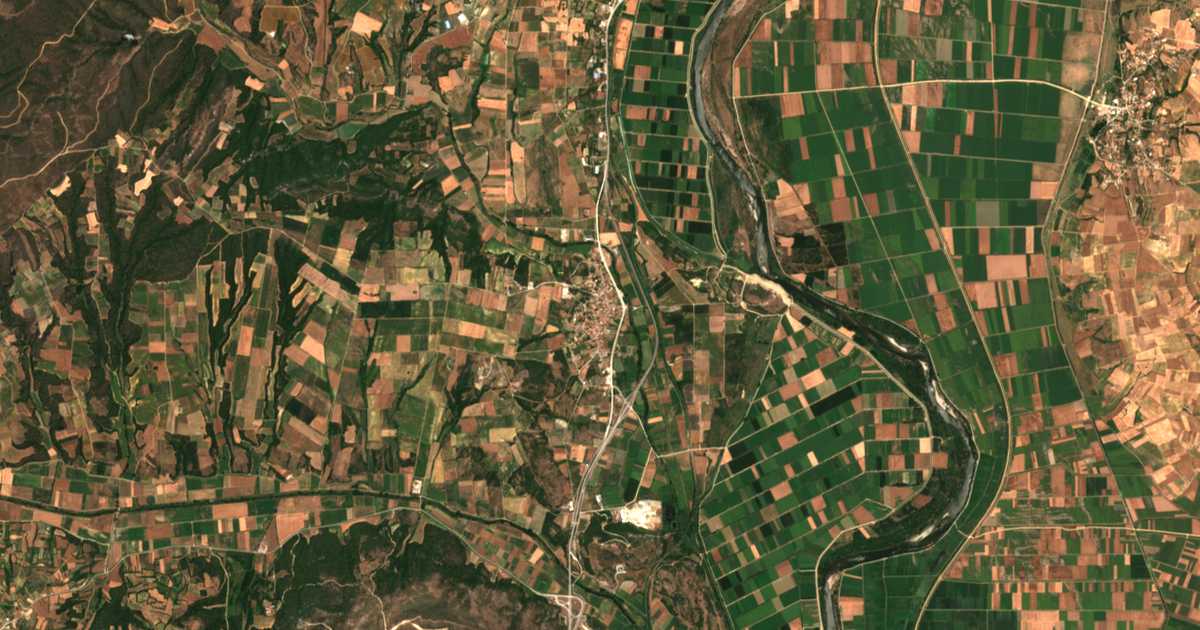 Mapa por satélite de Kornofoleá