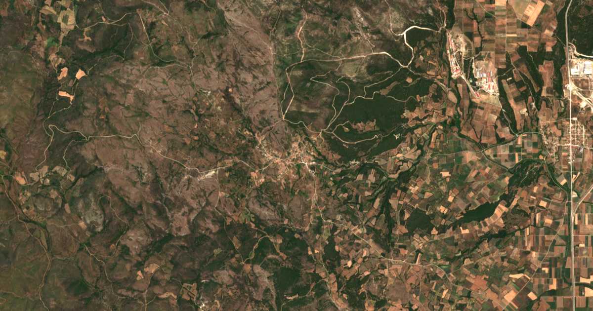Mapa por satélite de Lefkímmi
