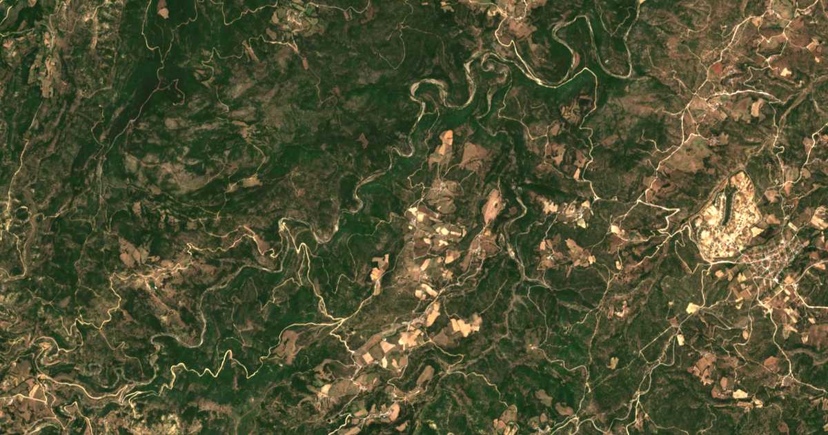 Mapa por satélite de Sidirochórion