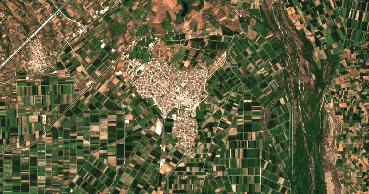 Mapa por satélite de Chrysoúpolis