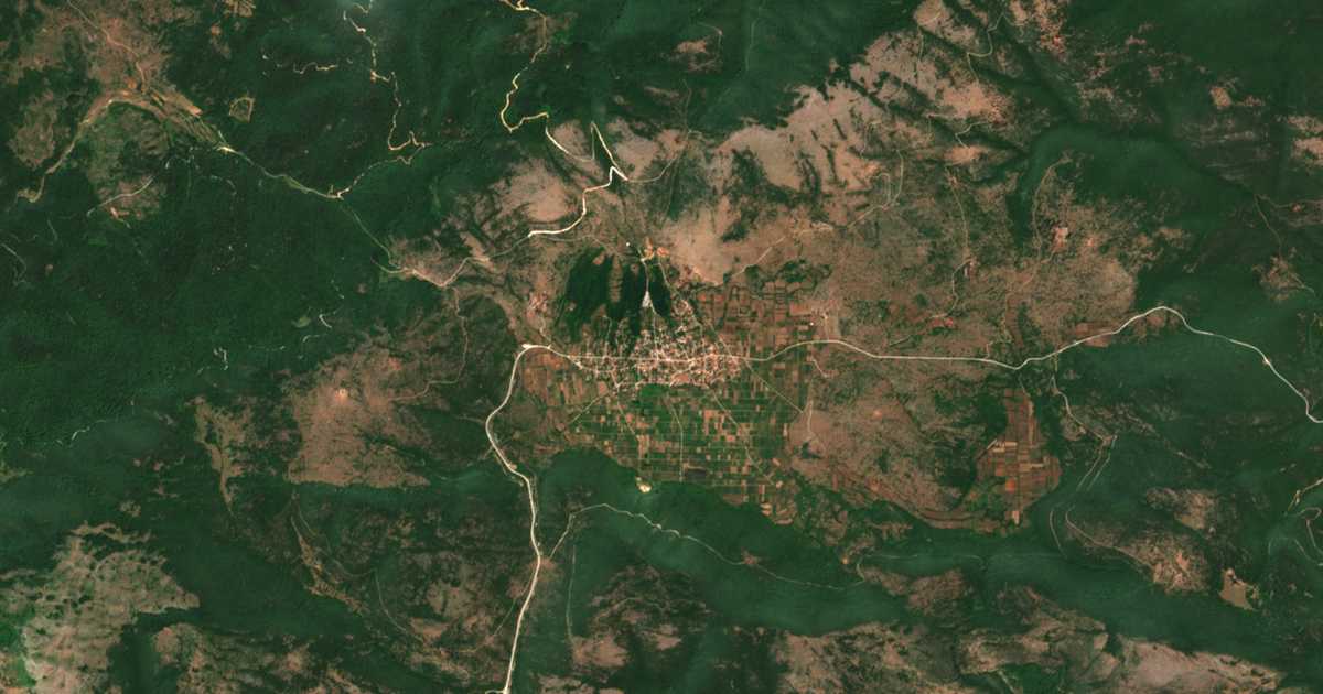 Mapa por satélite de Lekáni
