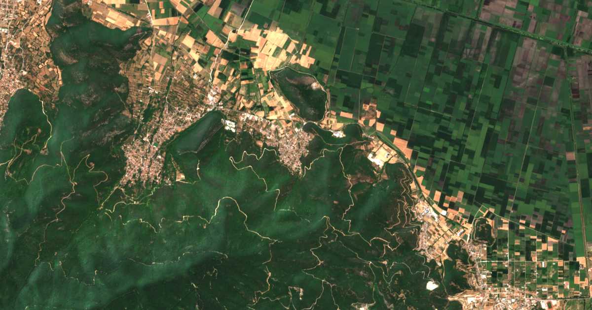 Mapa por satélite de Antifílippoi