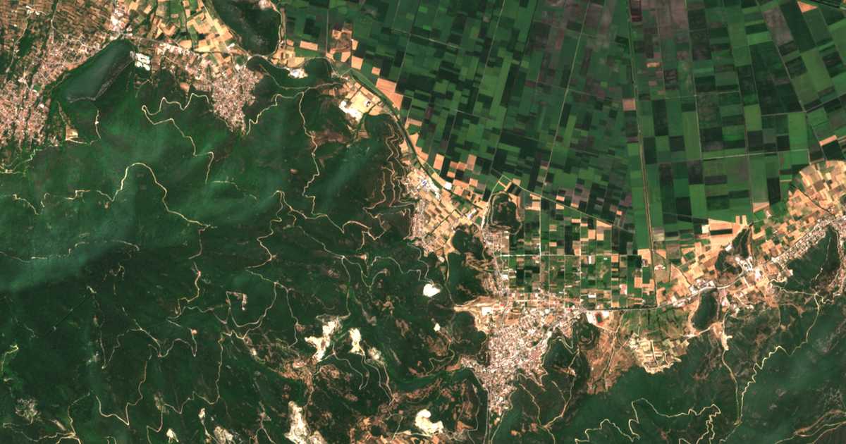 Mapa por satélite de Chortokópion