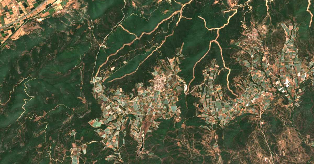 Mapa por satélite de Foleá