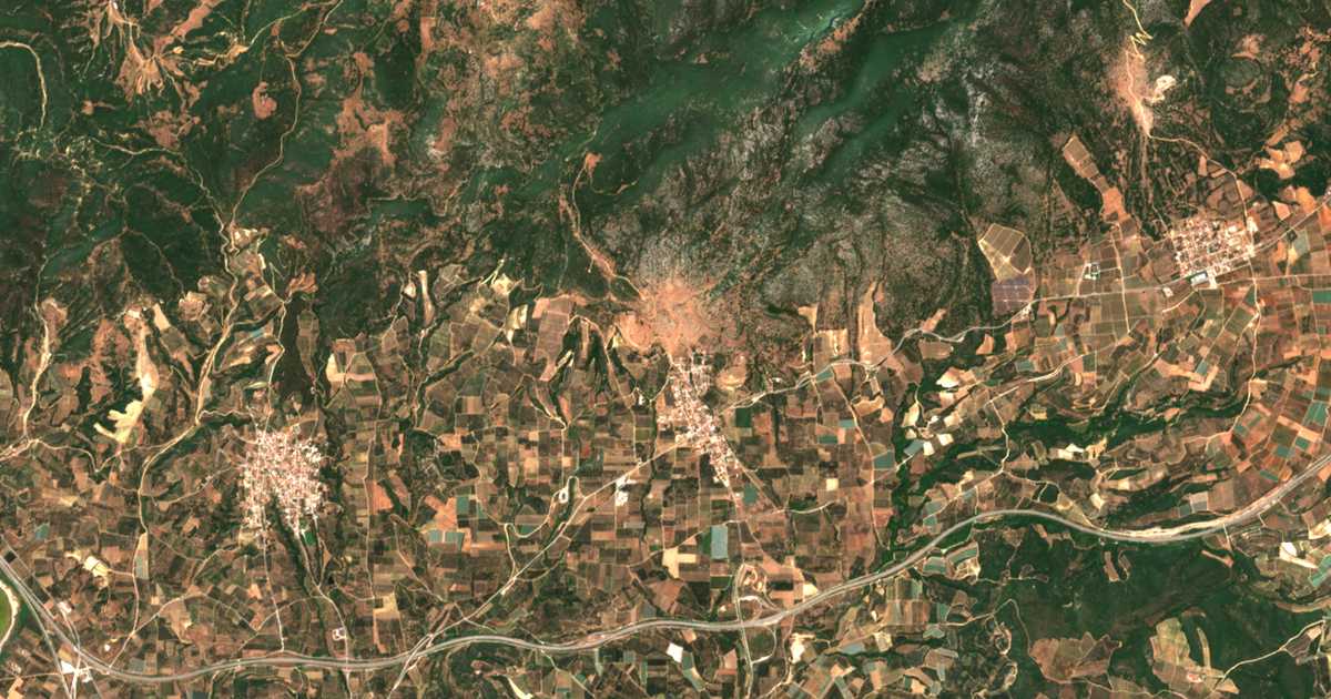 Mapa por satélite de Galipsós