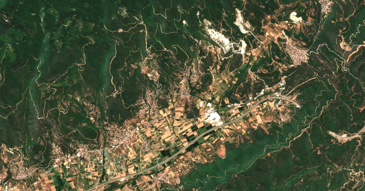 Mapa por satélite de Kipía