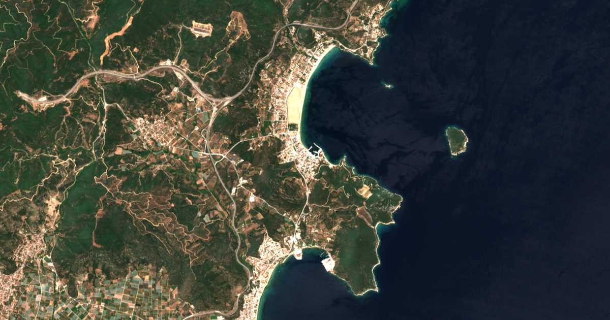 Mapa por satélite de Néa Iraklítsa