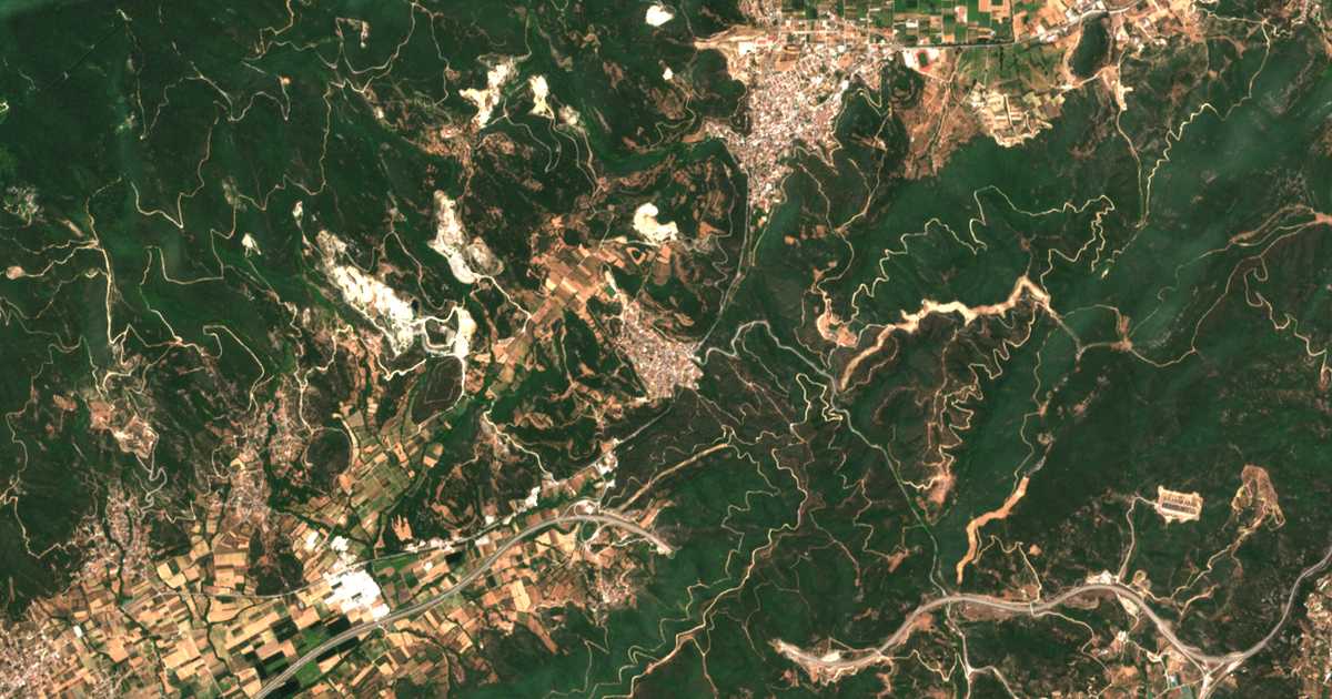 Mapa por satélite de Panagiá