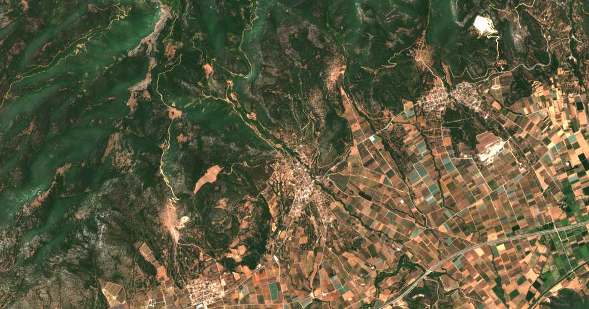 Mapa por satélite de Podochórion
