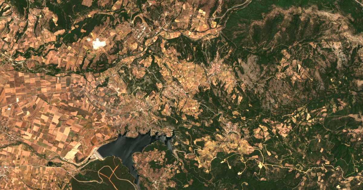 Mapa por satélite de Agiochórion